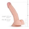 Realistyczne dildo z jądrami penis na przyssawce 22 cm